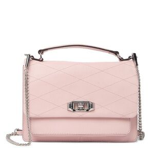 Rebecca Minkoff Je T’aime Quilted Leather Crossbody Bag Peony Pink Wedding Event